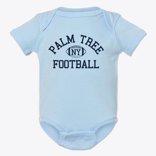 Palm Tree New York Football Baby Onesie