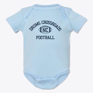 Drums Crossroads North Carolina Football Baby Onesie