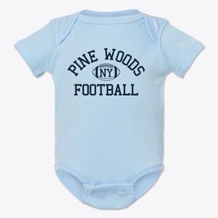 Pine Woods New York Football Baby Onesie