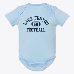 Lake Fenton Michigan Football Baby Onesie