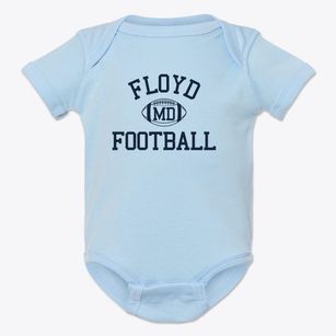 Floyd Maryland Football Baby Onesie
