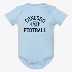 Concord Virginia Football Baby Onesie