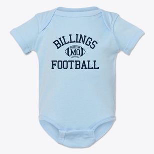 Billings Missouri Football Baby Onesie