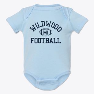 Wildwood Michigan Football Baby Onesie