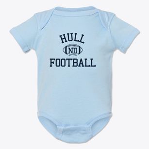 Hull North Dakota Football Baby Onesie