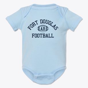 Fort Douglas Arkansas Football Baby Onesie