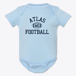 Atlas Missouri Football Baby Onesie