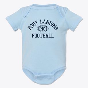 Fort Landing North Carolina Football Baby Onesie