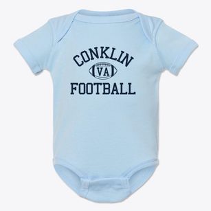 Conklin Virginia Football Baby Onesie
