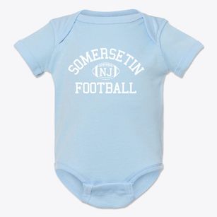 Somersetin New Jersey Football Baby Onesie