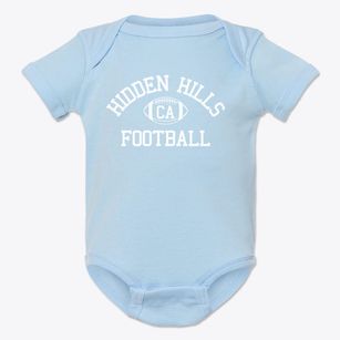 Hidden Hills California Football Baby Onesie