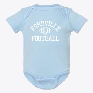 Fordville New Jersey Football Baby Onesie