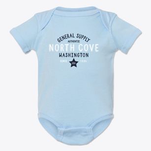 North Cove Washington General Supply Baby Onesie