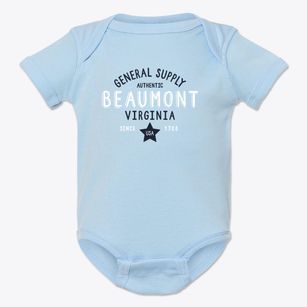 Beaumont Virginia General Supply Baby Onesie