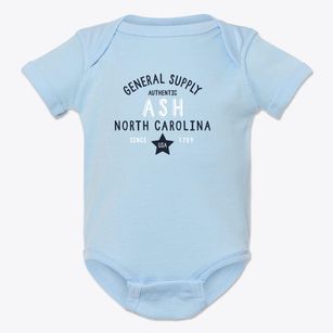Ash North Carolina General Supply Baby Onesie