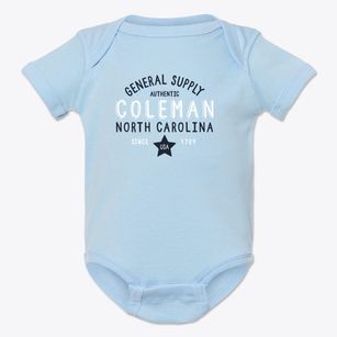 Coleman North Carolina General Supply Baby Onesie