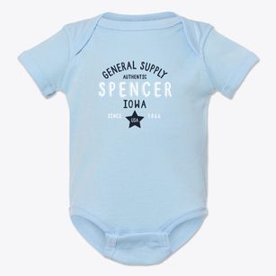 Spencer Iowa General Supply Baby Onesie