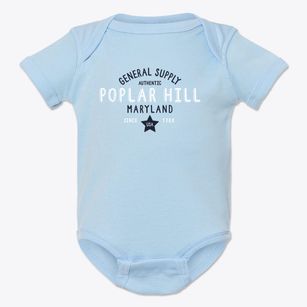 Poplar Hill Maryland General Supply Baby Onesie