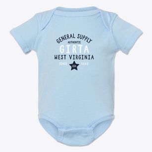 Girta West Virginia General Supply Baby Onesie
