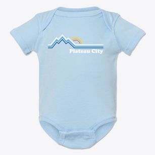 Plateau City Colorado Mountain View Baby Onesie