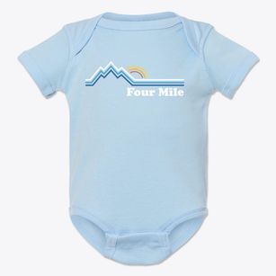 Four Mile West Virginia Mountain View Baby Onesie
