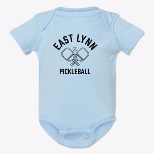 East Lynn Pennsylvania Pickleball Baby Onesie