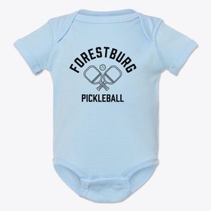 Forestburg New York Pickleball Baby Onesie