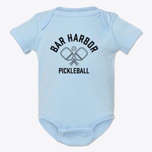 Bar Harbor Maine Pickleball Baby Onesie