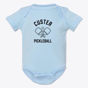 Custer Wisconsin Pickleball Baby Onesie