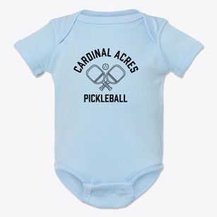 Cardinal Acres Missouri Pickleball Baby Onesie