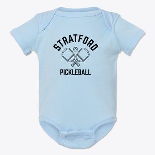 Stratford North Carolina Pickleball Baby Onesie
