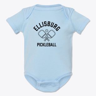 Ellisburg New York Pickleball Baby Onesie