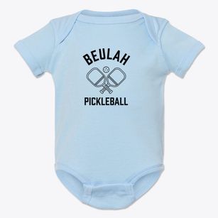 Beulah North Dakota Pickleball Baby Onesie