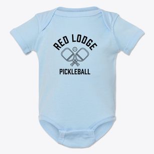 Red Lodge Montana Pickleball Baby Onesie
