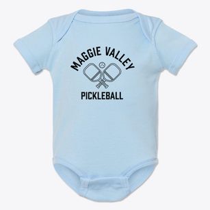 Maggie Valley North Carolina Pickleball Baby Onesie
