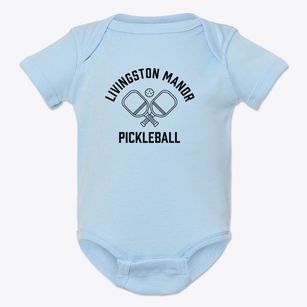 Livingston Manor New York Pickleball Baby Onesie