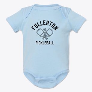Fullerton California Pickleball Baby Onesie
