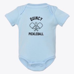Quincy Wisconsin Pickleball Baby Onesie