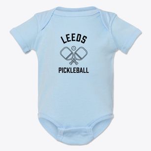 Leeds Wisconsin Pickleball Baby Onesie