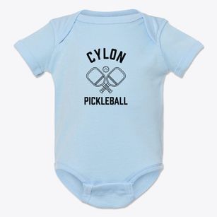 Cylon Wisconsin Pickleball Baby Onesie