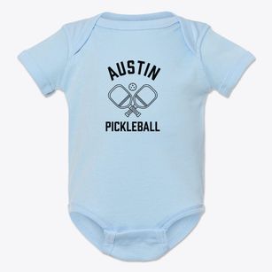 Austin Pennsylvania Pickleball Baby Onesie