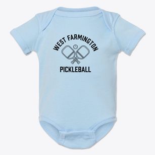 West Farmington Ohio Pickleball Baby Onesie