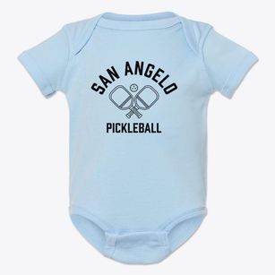 San Angelo Texas Pickleball Baby Onesie