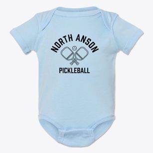 North Anson Maine Pickleball Baby Onesie