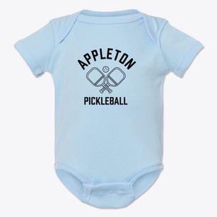 Appleton Wisconsin Pickleball Baby Onesie