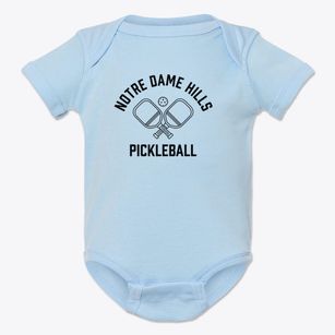 Notre Dame Hills Pennsylvania Pickleball Baby Onesie