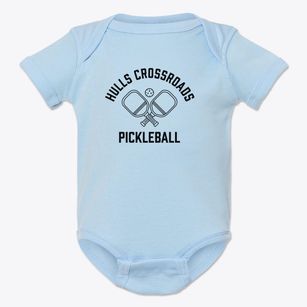 Hulls Crossroads North Carolina Pickleball Baby Onesie