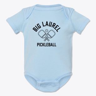 Big Laurel North Carolina Pickleball Baby Onesie
