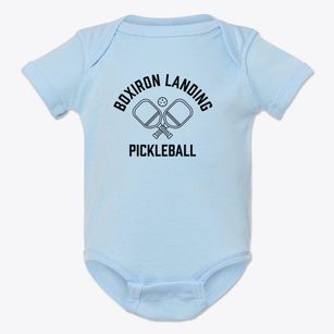 Boxiron Landing Maryland Pickleball Baby Onesie