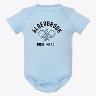 Alderbrook New Hampshire Pickleball Baby Onesie
